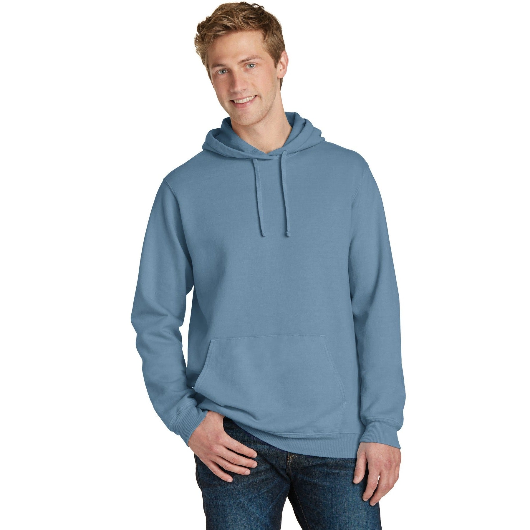 Port & Company-Port & Company® Beach Wash® Garment-Dyed Pullover Hooded Sweatshirt. PC098H-MedTech-8